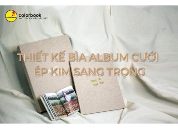 Thiết kế bìa album cưới Ép kim