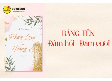 Bảng tên đám cưới