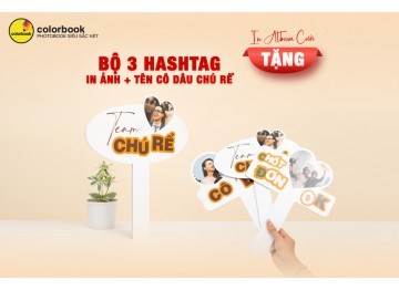 Quà tặng Hashtag khi in Album cưới