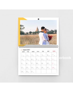 Lịch treo tường lò xo giữa